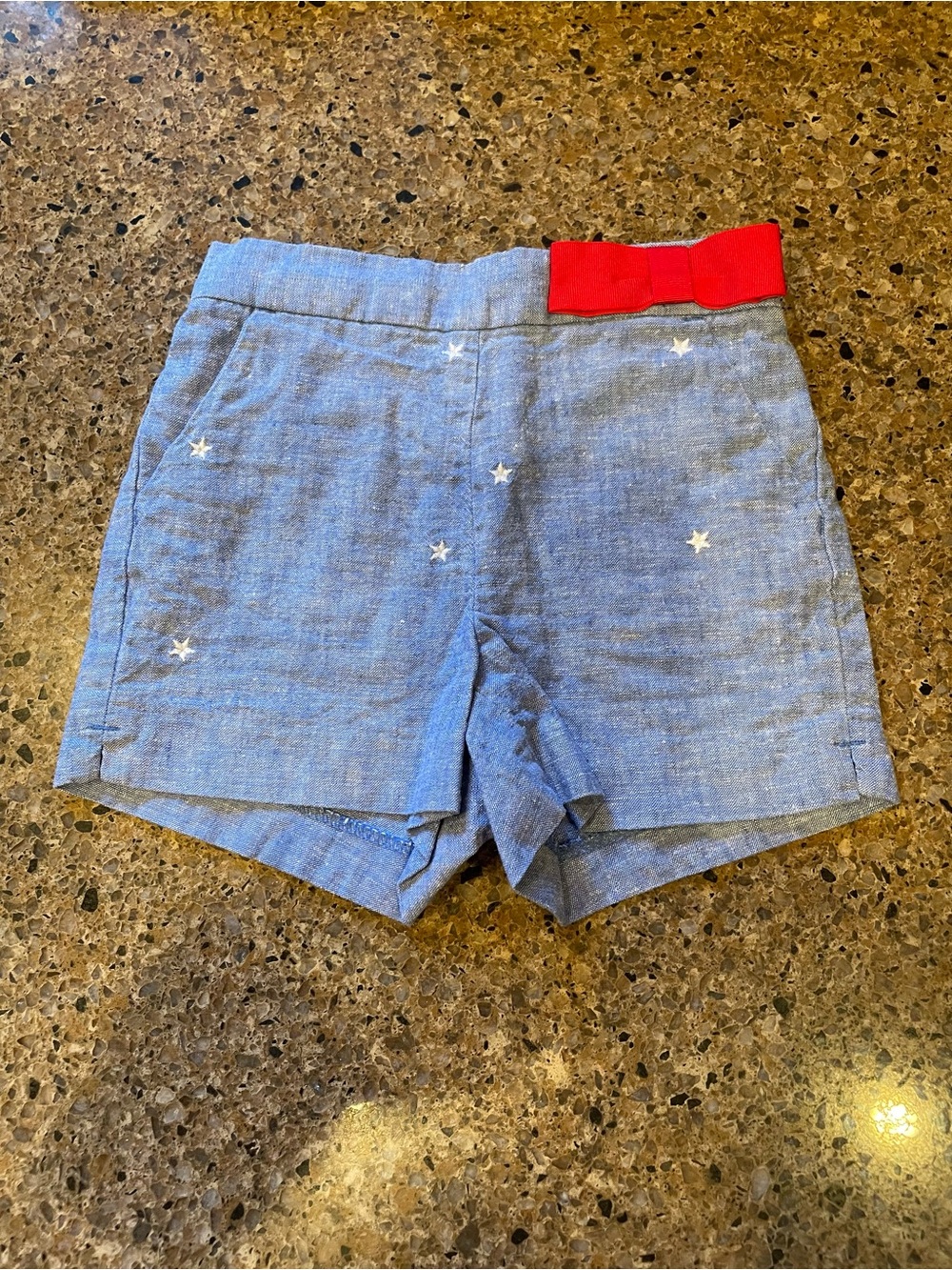 Janie and Jack Light Blue Chambray Shorts